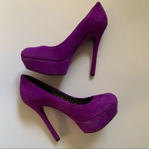 Jessica Simpson Purple Suede Heels